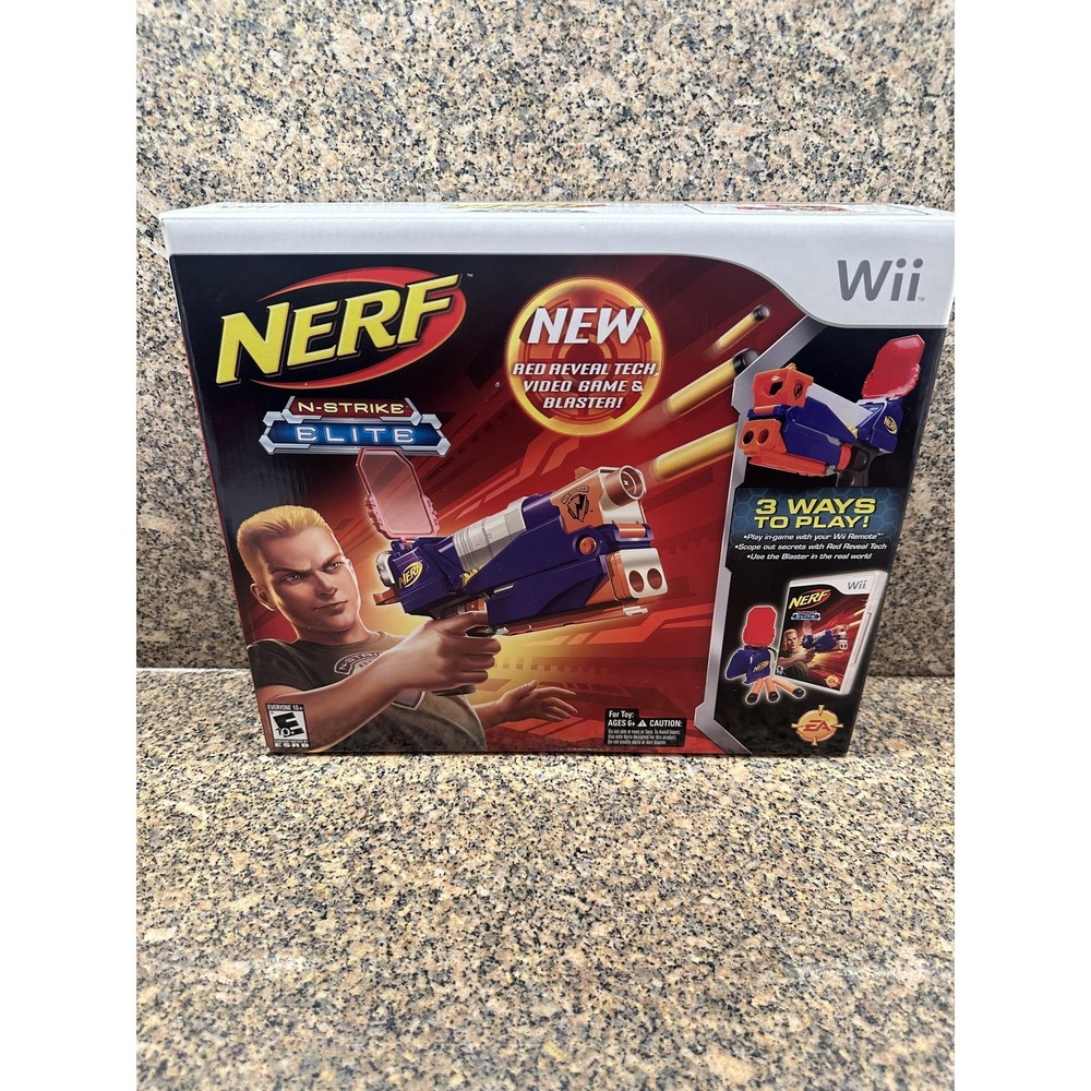 NERF N-Strike Elite‎ Wii Bundle Switch Shot EX-3 Blaster Red Reveal Tech Set